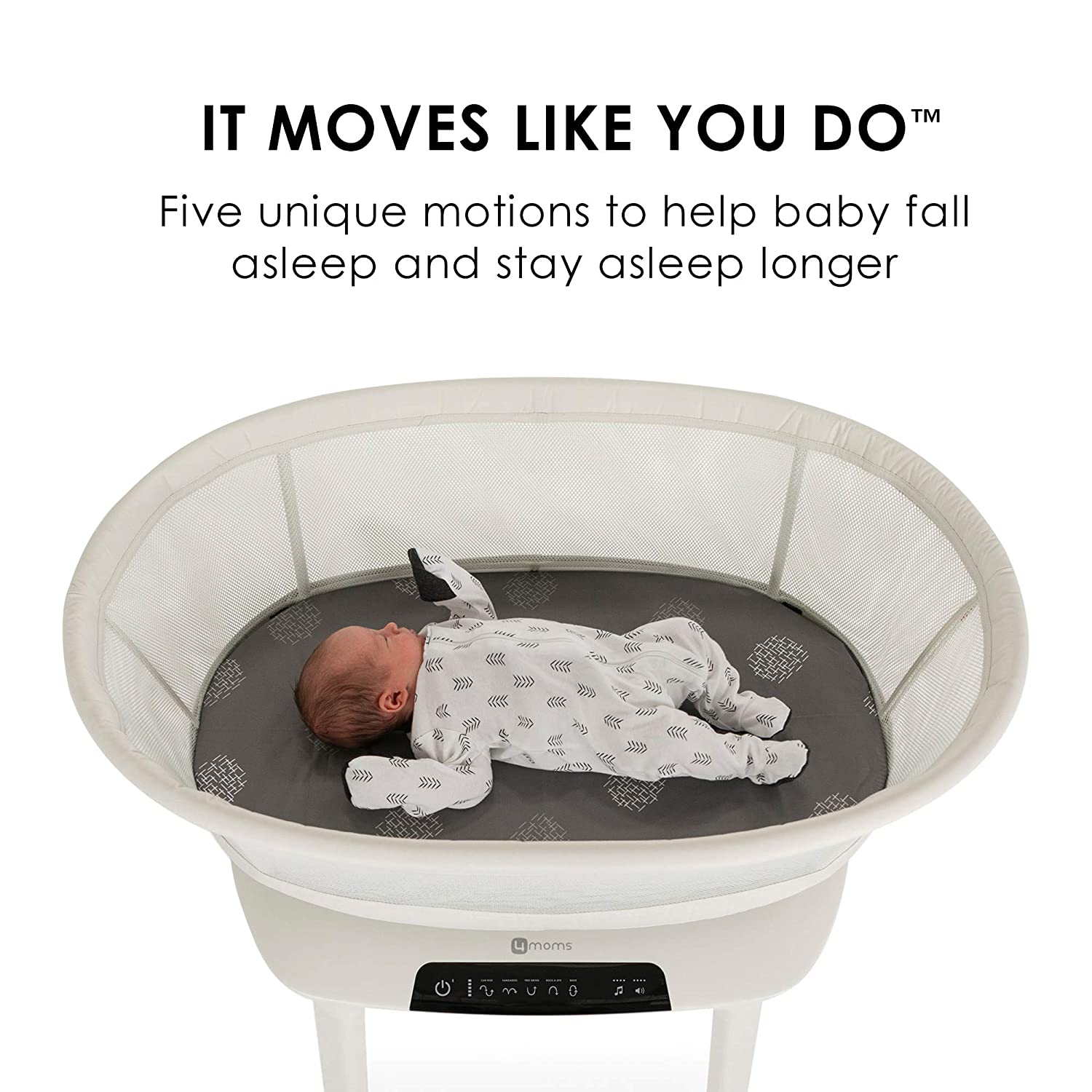 4moms mamaRoo Sleep Bassinet Age 0 Birch Peekaboo