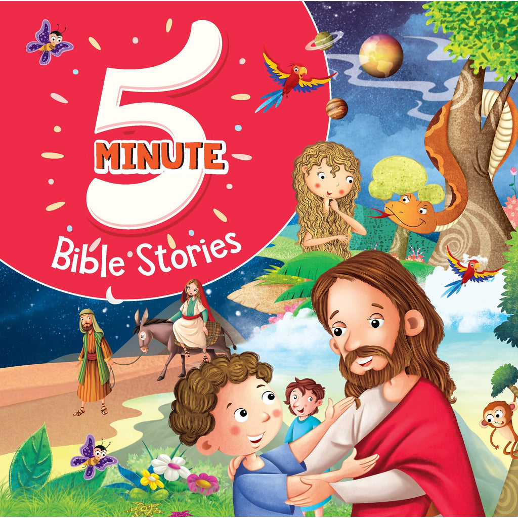 5 Minute Bible Stories - Premium Quality Padded & Glittered Book