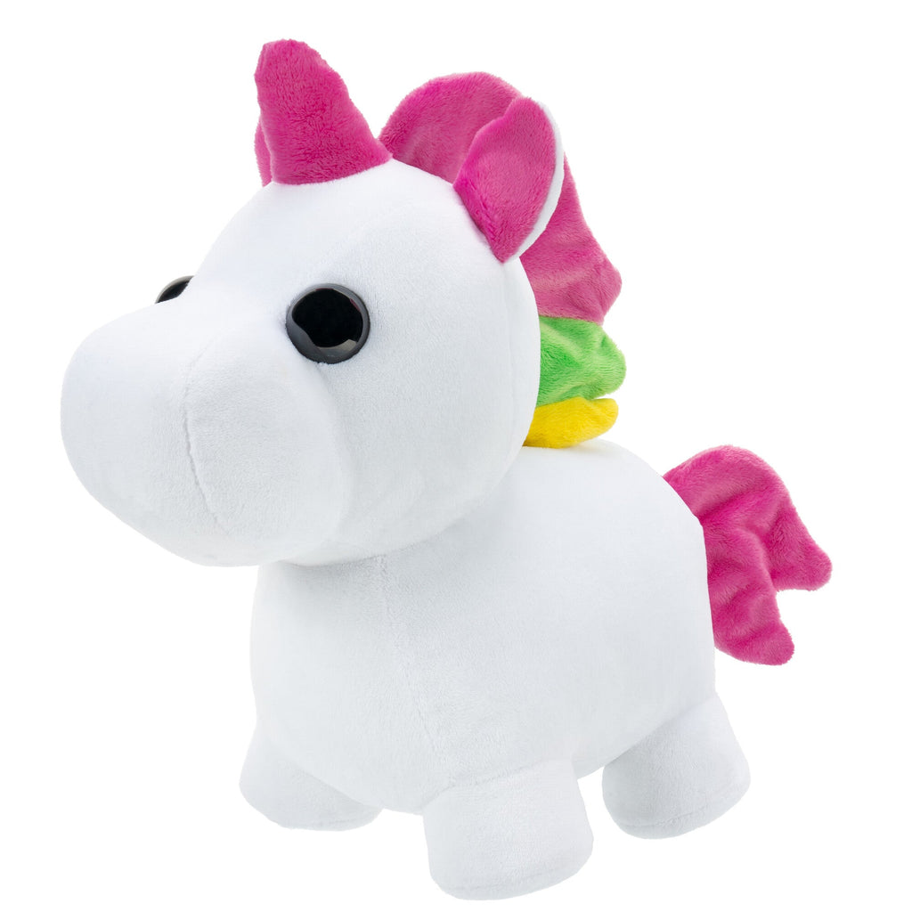 Adopt Me! 12" Light Up Unicorn! Plush Toys White/Pink  Age- 6 Years & Above