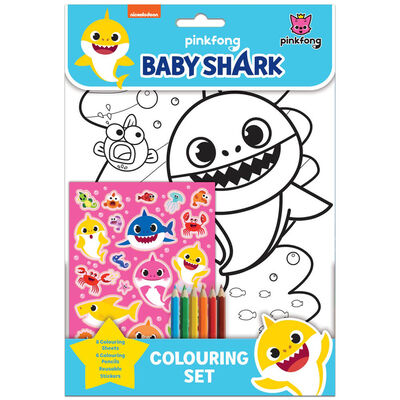 Alligator books Baby Shark Colouring Set Multicolor Age-3 Years & Above