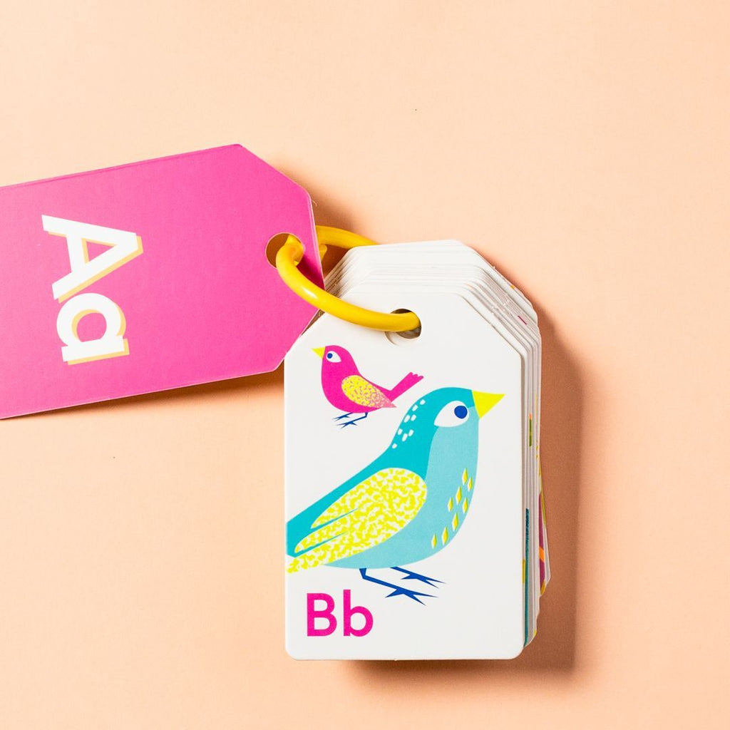 Tiger Tribe Alphabet Flash Cards - Neon Age 18m+
