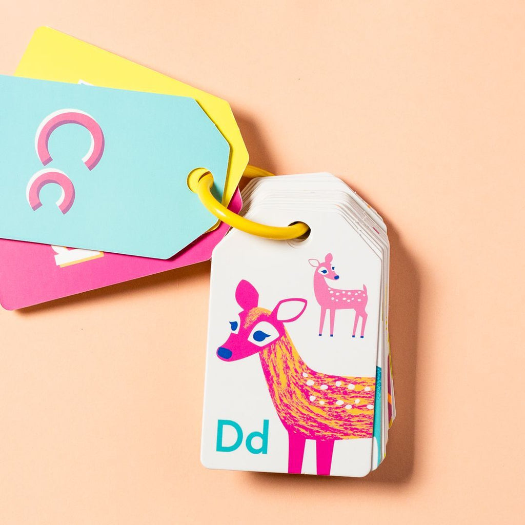Tiger Tribe Alphabet Flash Cards - Neon Age 18m+