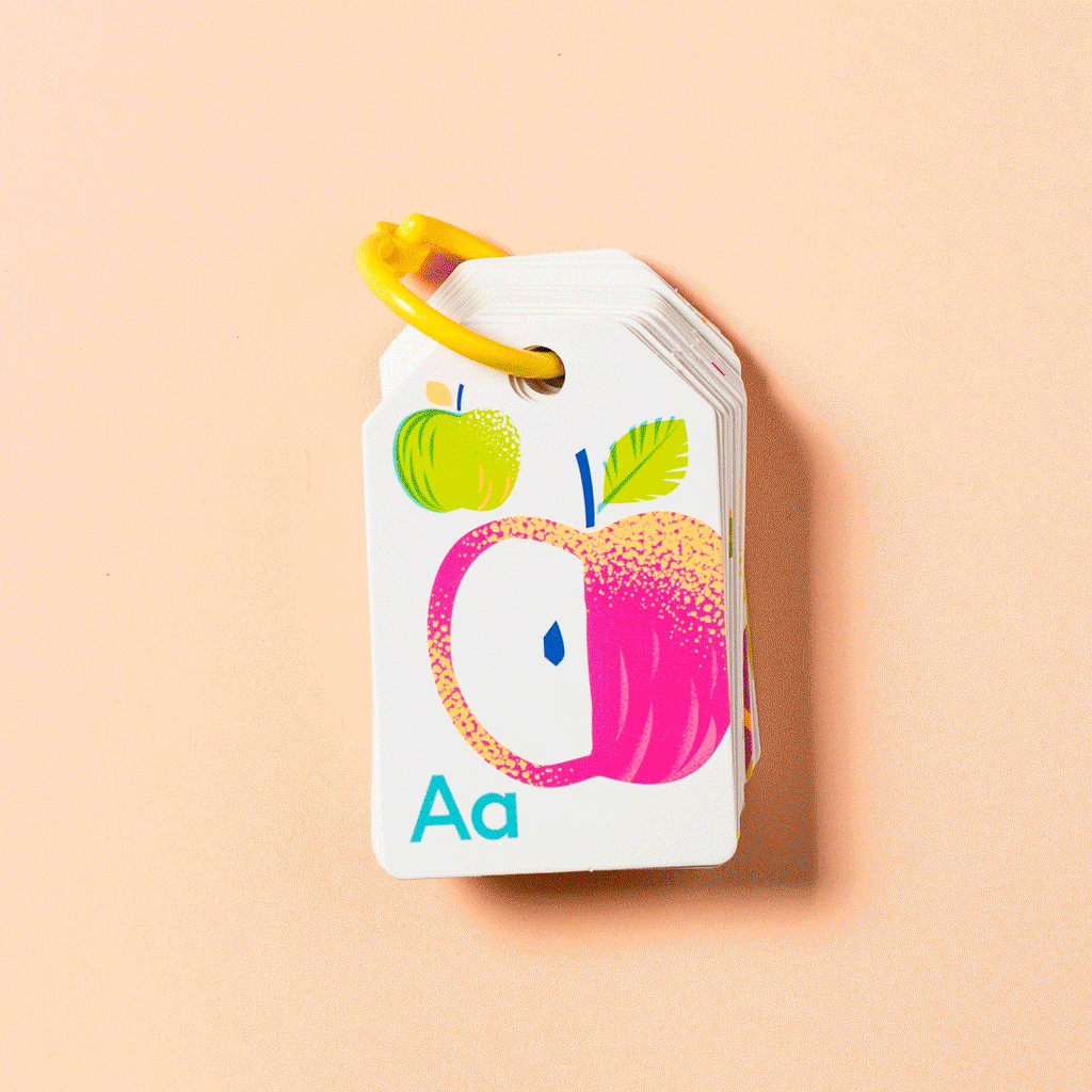 Tiger Tribe Alphabet Flash Cards - Neon Age 18m+