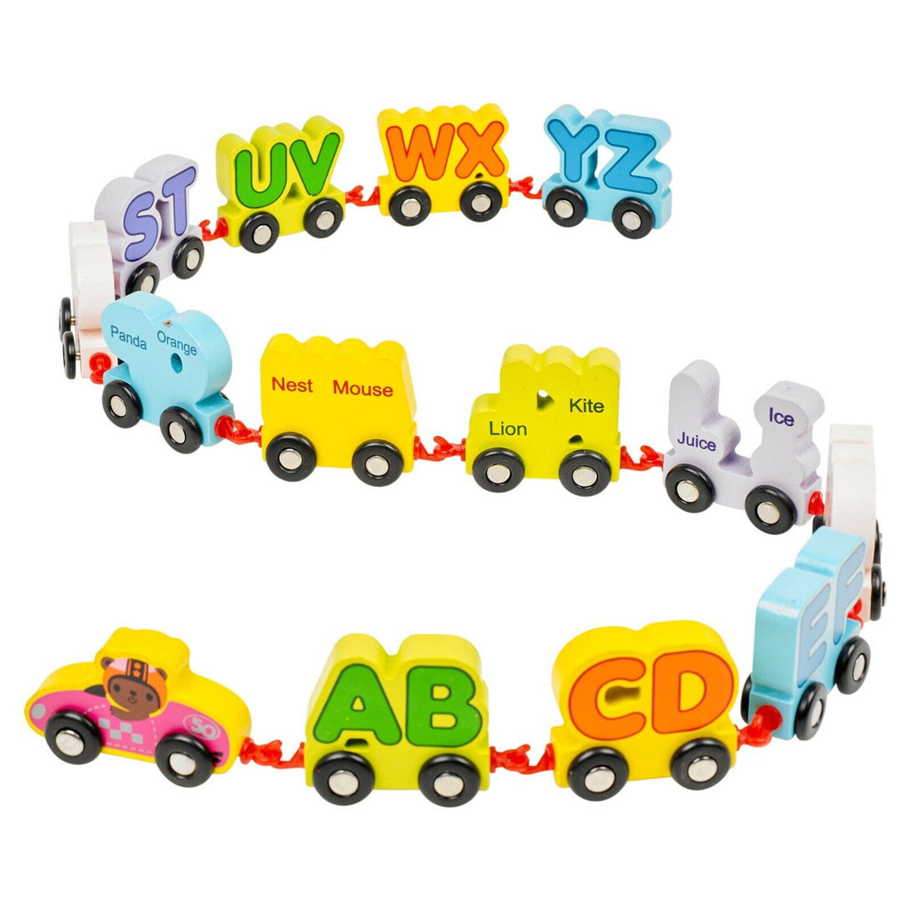 Acool Toys 14-Piece Mini Alphabet Train Multicolor Age- 2 Years & Above