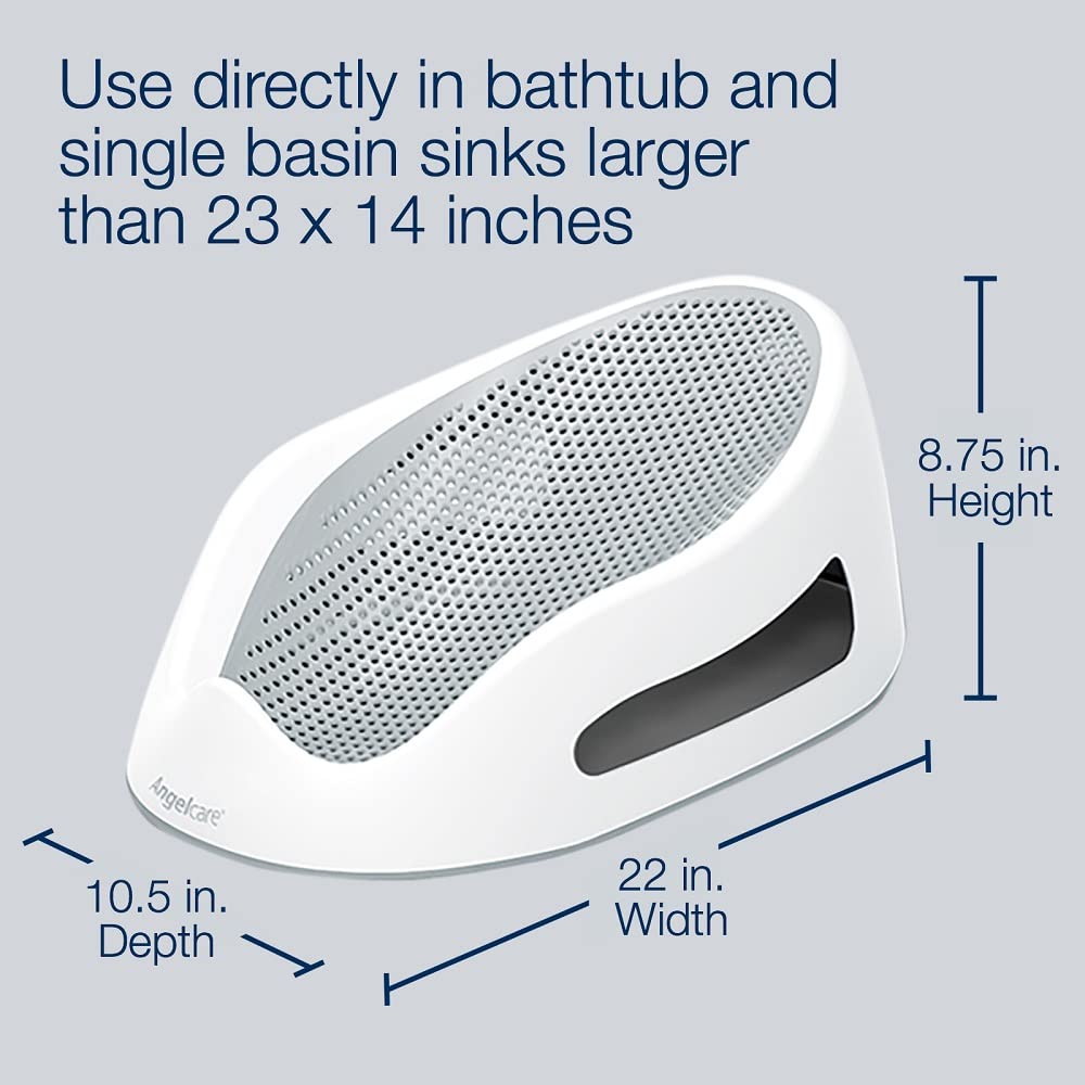 Angelcare Soft Touch Bath Support Grey Age- Newborn upto 6 Months (Holds upto 9 kg)