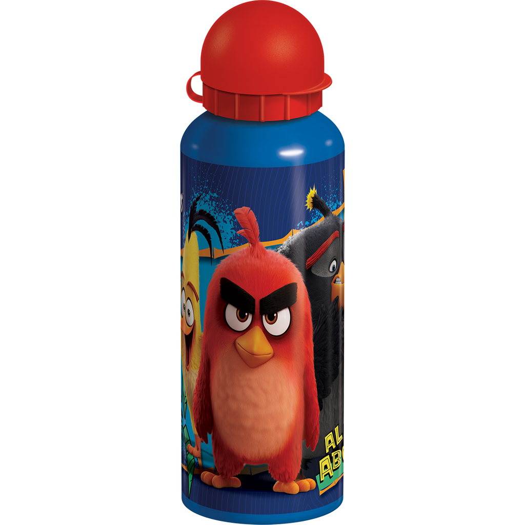 Angry Birds: Movie 2 - Metal Water Bottle with Strap Age-5 Years & Above