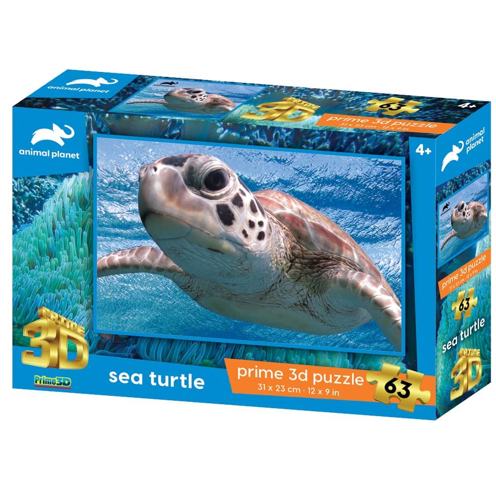 Animal Planet Sea Turtle 63 Piece 3D Puzzle Age-4 Years & Above