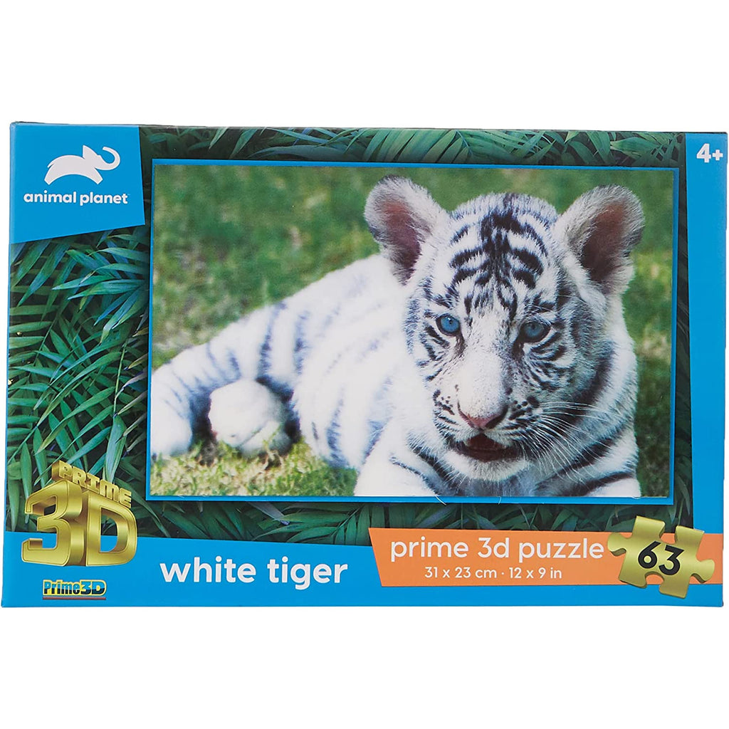 Animal Planet White Tiger 63 Piece 3D Puzzle Age-4 Years & Above