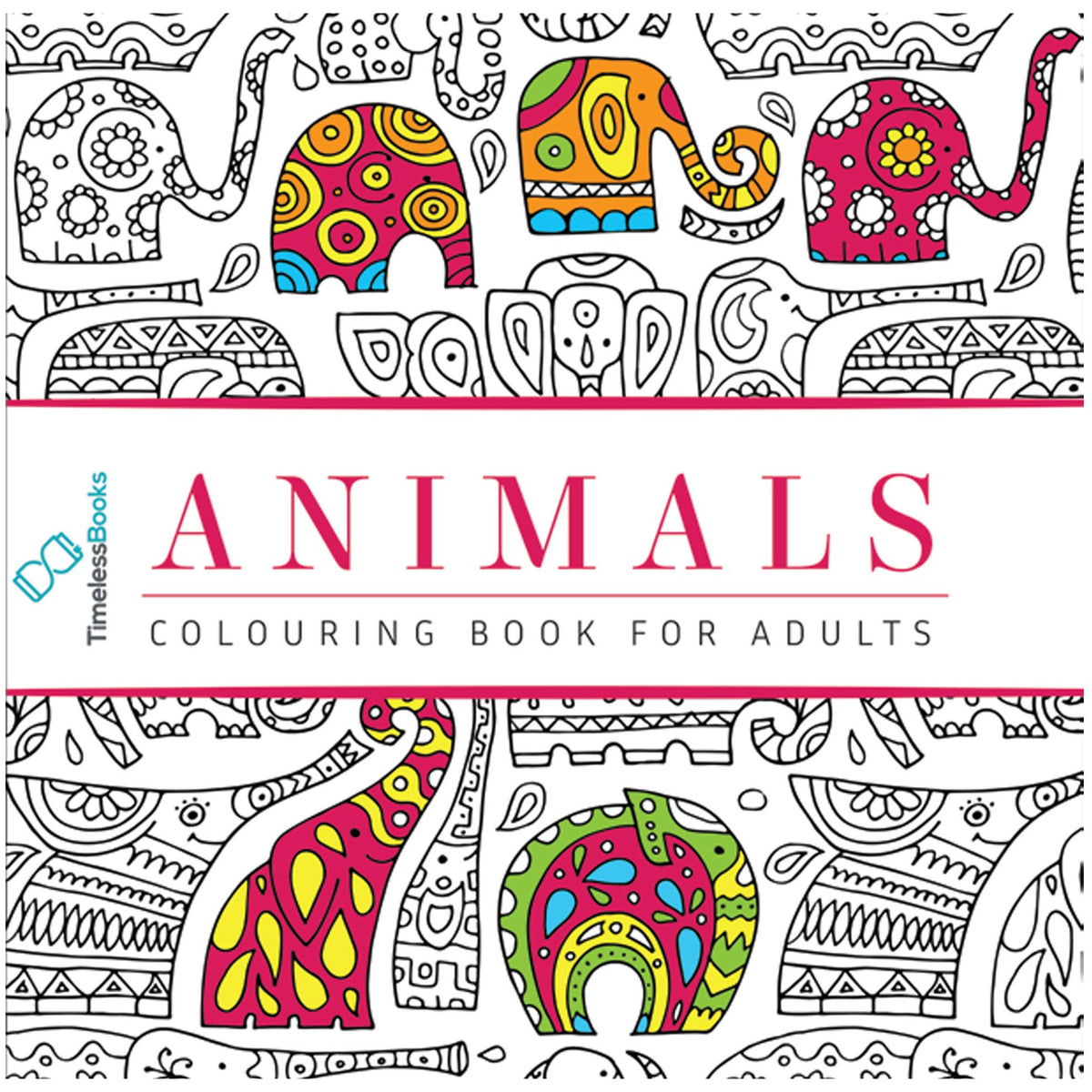 Animals - Adults Colouring Book with Tearout - Peekaboo