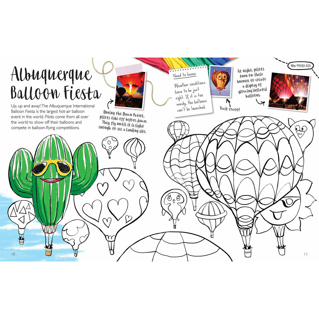 Around the World Colouring Book Paperback