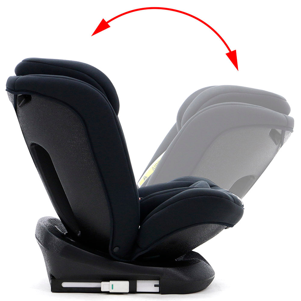 Asalvo Global Fix Car Seat Isofix Group 0/1/2/3 - Black Newborn to 36kg