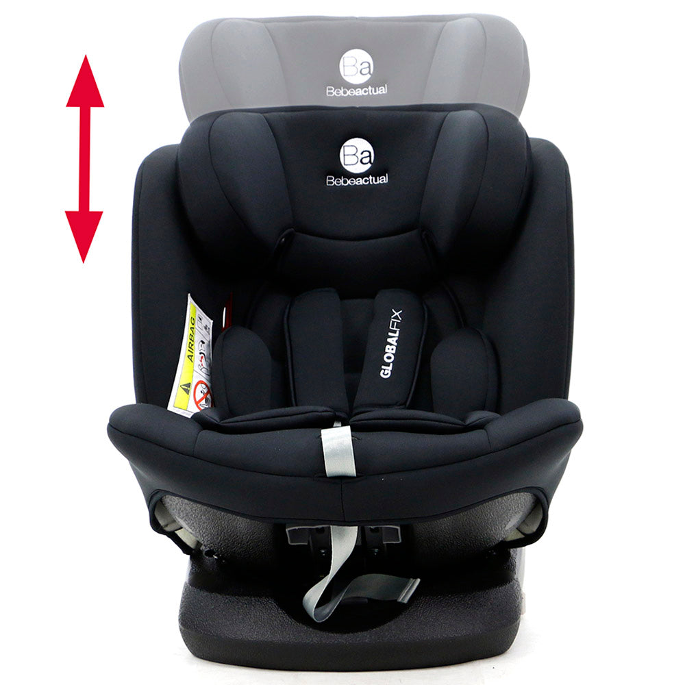 Asalvo Global Fix Car Seat Isofix Group 0/1/2/3 - Black Newborn to 36kg