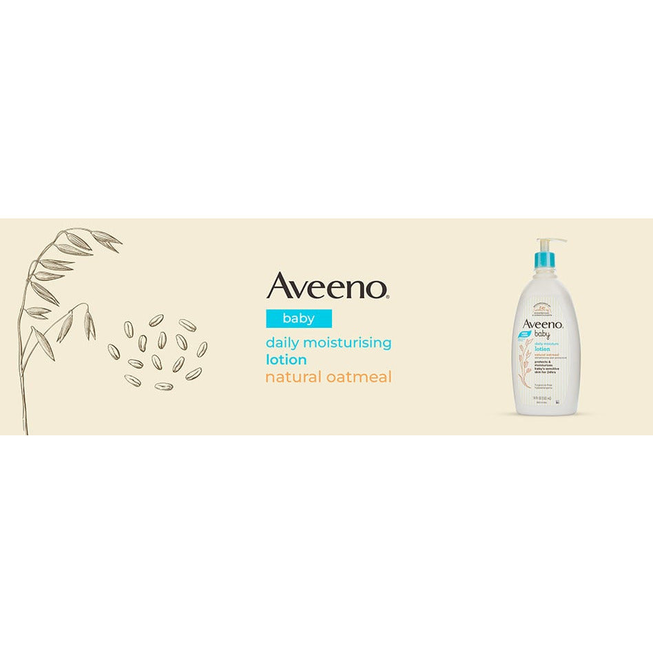 Aveeno Baby Daily Moisture Lotion Natural Oatmeal 532ml Age- Newborn & Above