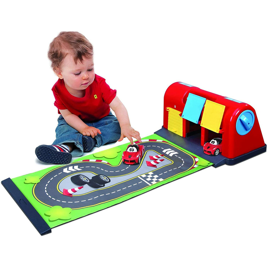 BB Junior Ferrari Roll-Away Raceway Play Set Garage