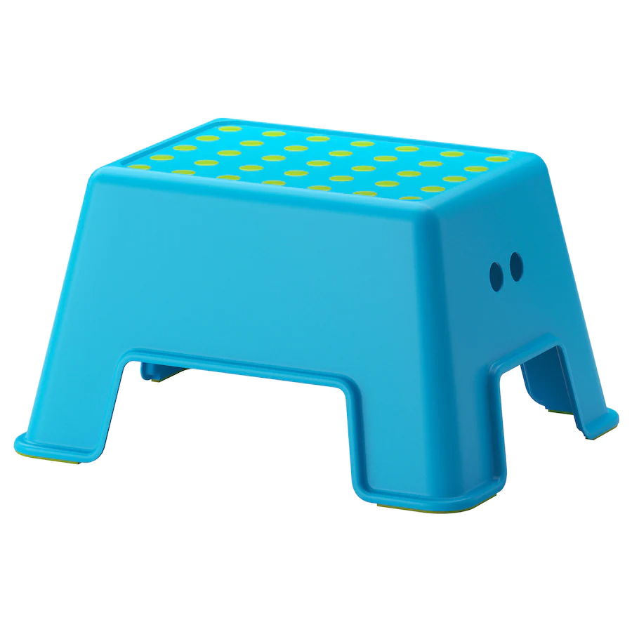 Bolmen Step Stool, Blue Age Max Load 100 Kg
