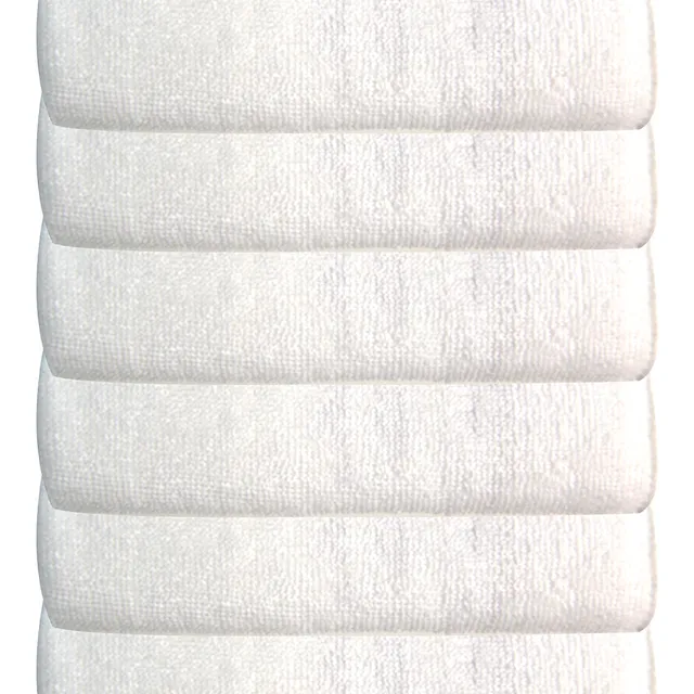 Baby Works   Bamboo Washcloths   (Pack Of 6) White Age 6 Months & Above