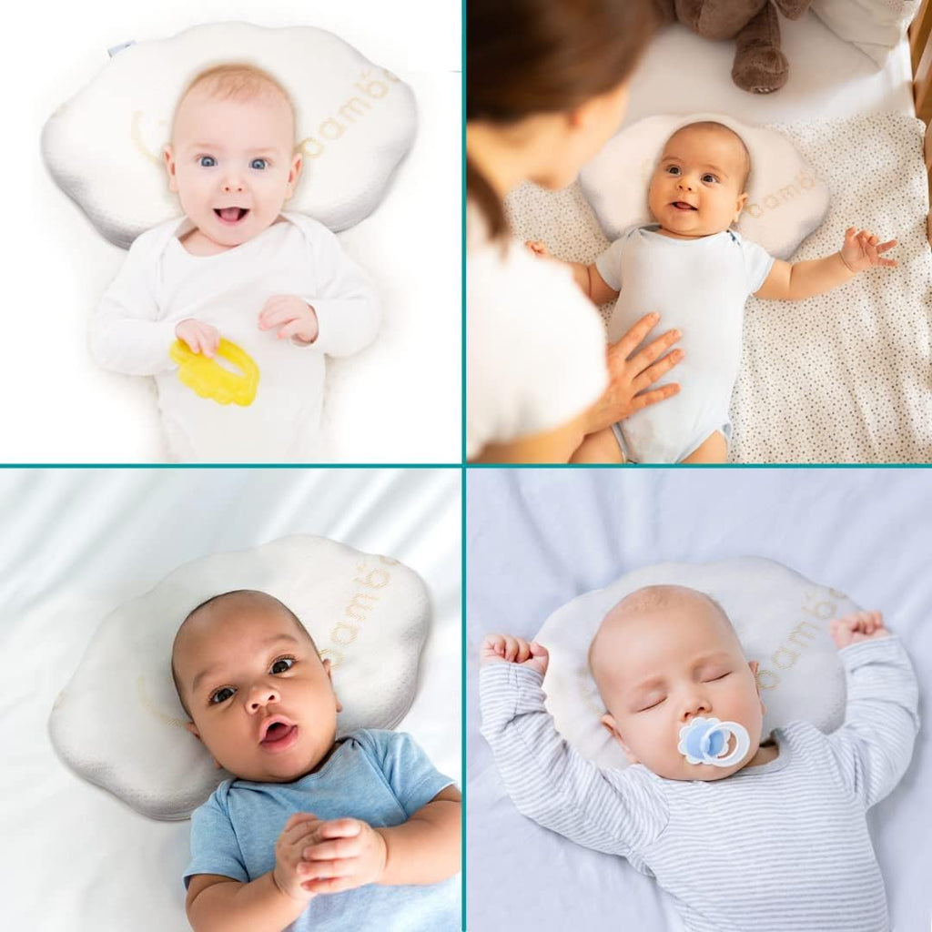 Baby Works   Cloud 9™ Head Support With Bamboo Cover (Removable)   White White Age 3 Months & Above