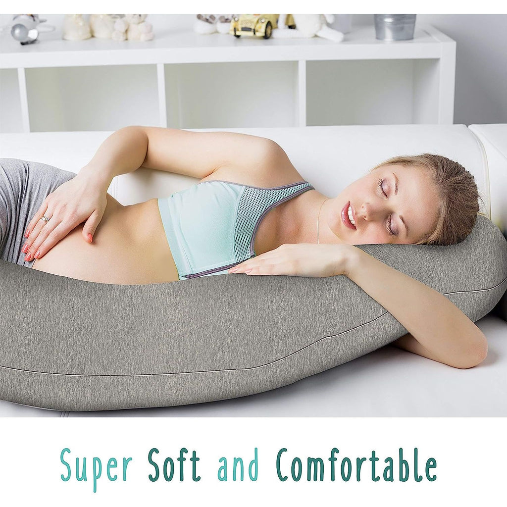 Baby Works Cozy Cuddler™ Body Pillow And Nursing Support Grey