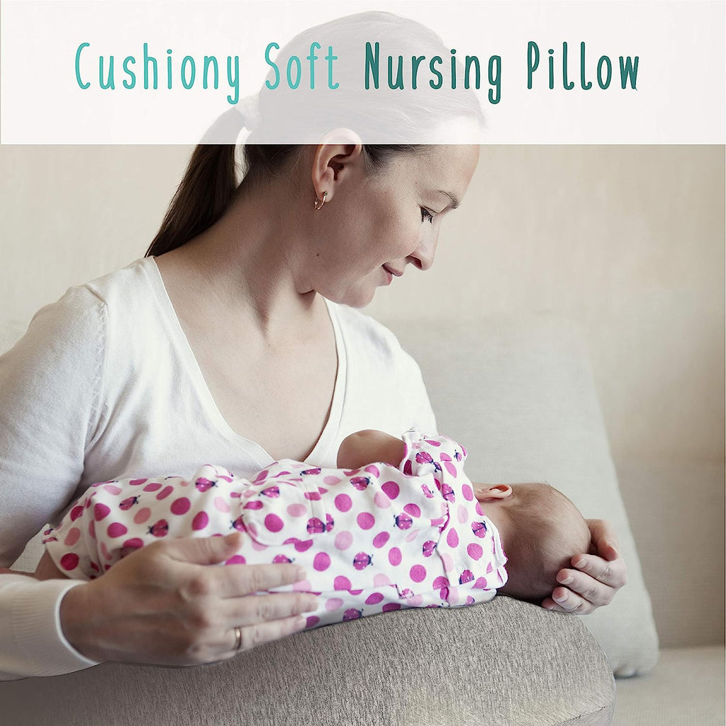 Baby Works Cozy Cuddler™ Body Pillow And Nursing Support Grey