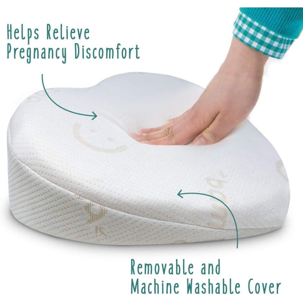 Baby Works Love My Belly Pregnancy Wedge With Rayon From Bamboo Cover White