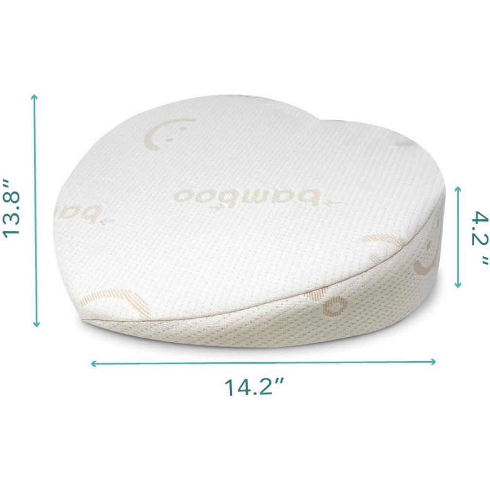 Baby Works Love My Belly Pregnancy Wedge With Rayon From Bamboo Cover White