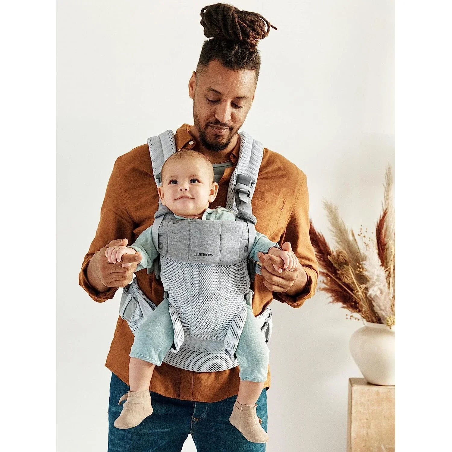 Babybjorn Baby Carrier Harmony   3D Mesh Silver Age Newborn To 24 Months