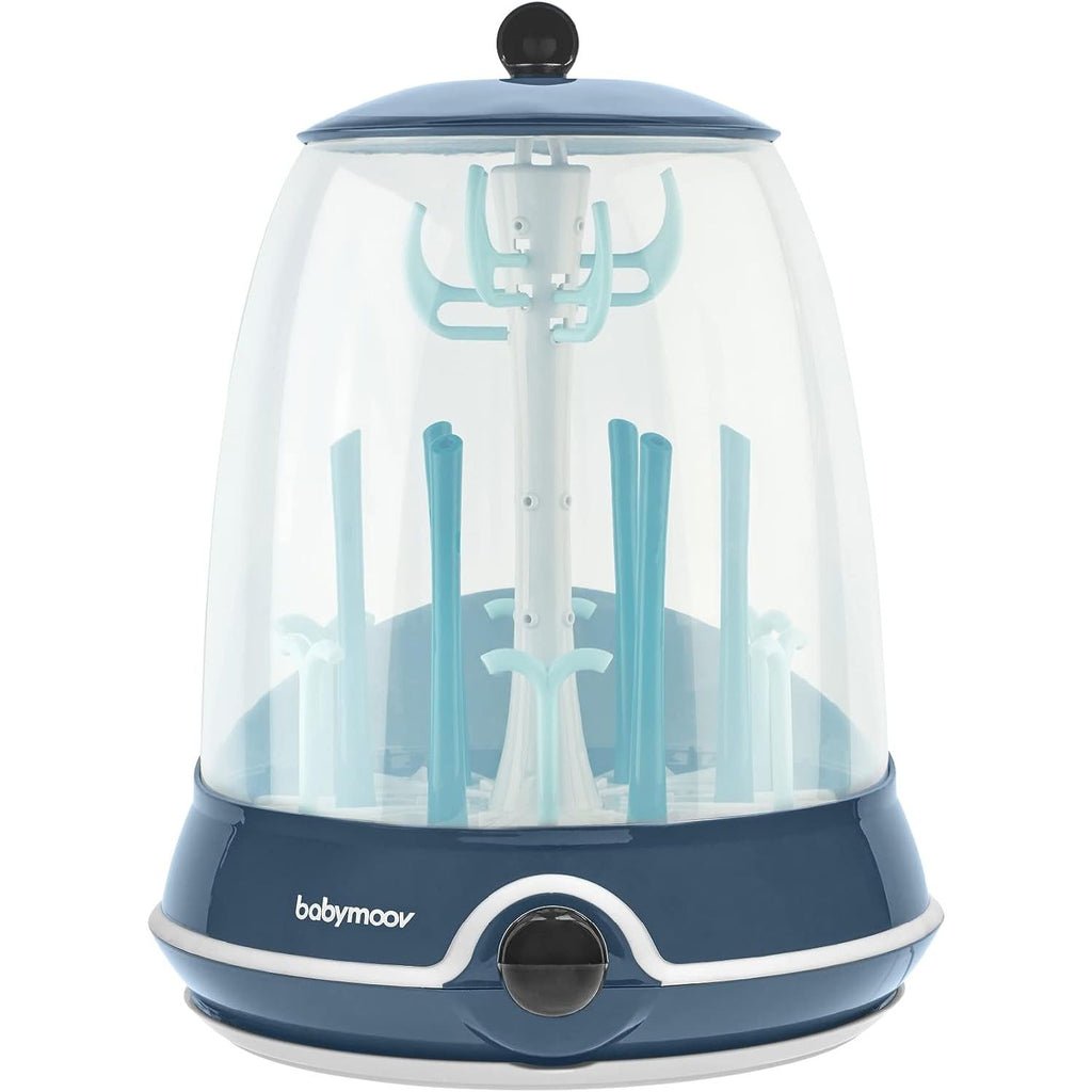 Babymoov 2 In 1 Turbo Electric Steam Sterilizer & Drying Rack Blue Age-Newborn & Above