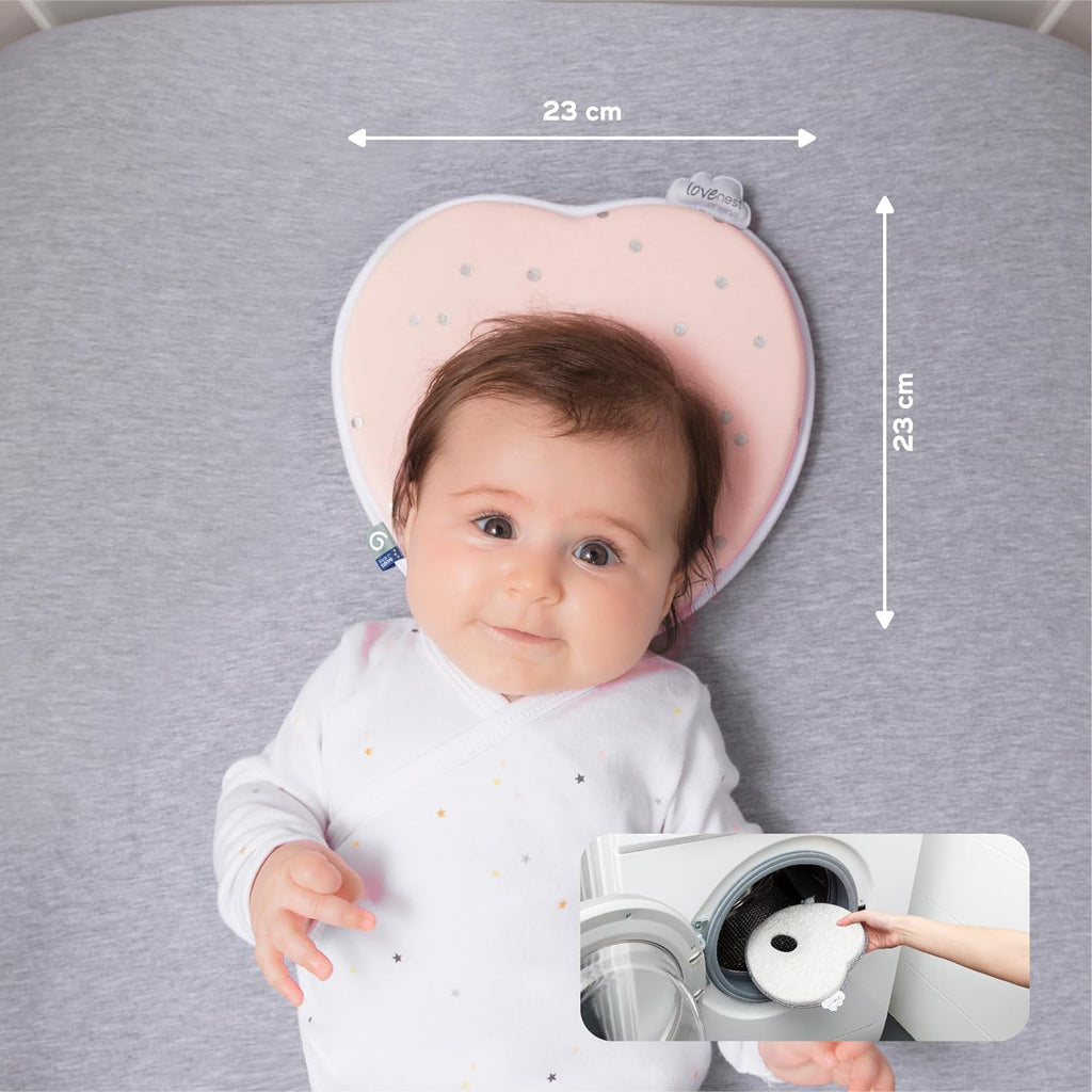 Babymoov Lovenest Original Baby's Headrest Pillow Pink Age- Newborn & Above