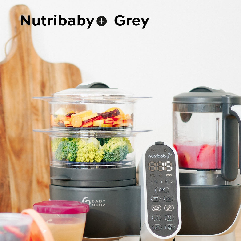 Babymoov Nutribaby 6-in-1 Multi-Purpose Baby Food Processor & Blender Grey Age-Newborn & Above