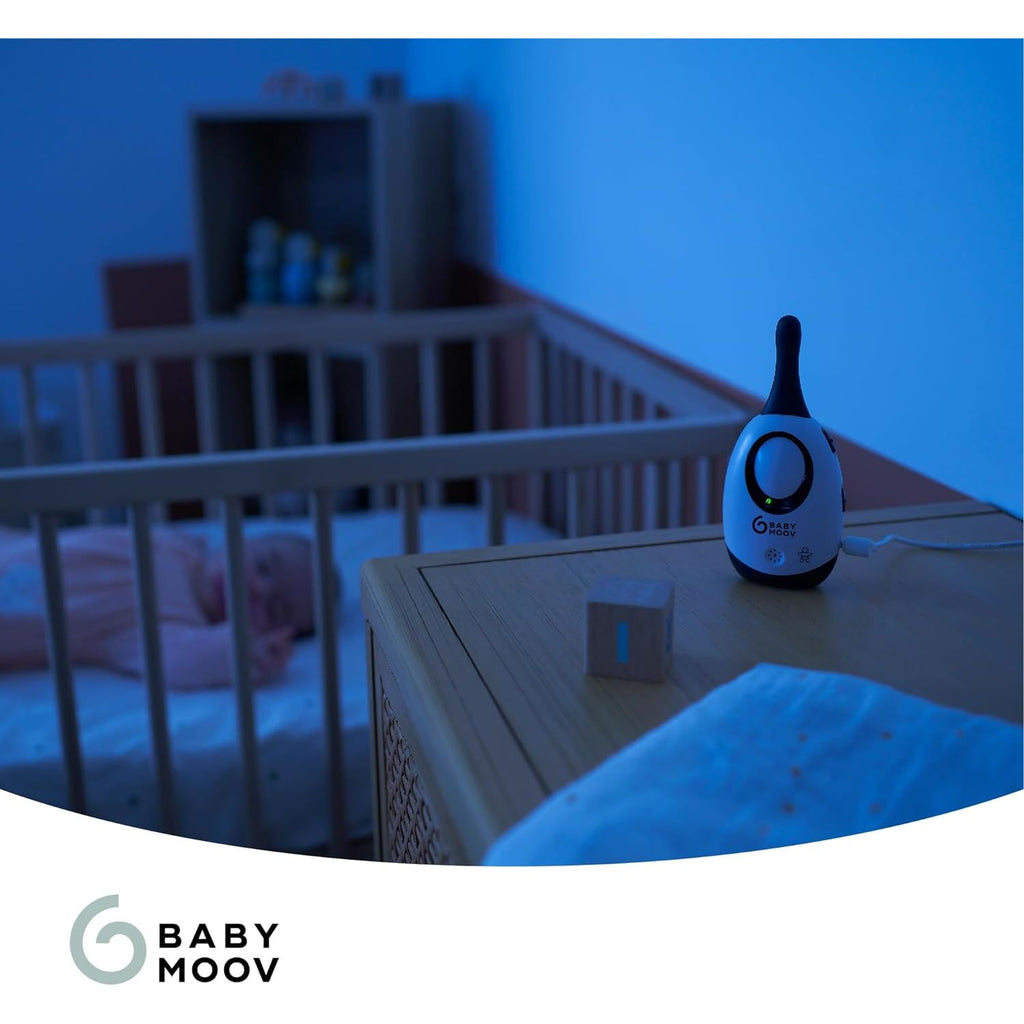 Babymoov Simply Care 300 Metre Range Audio Baby Monitor White/Black Age-Newborn & Above