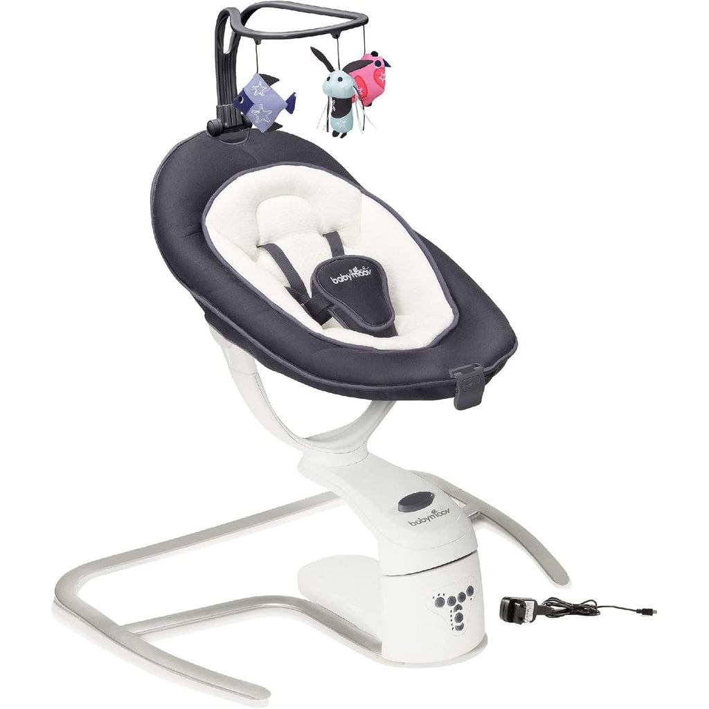 Babymoov Swoon Motion Electric 360° Baby Swing/Bouncer Dark Grey Age- Newborn & Above