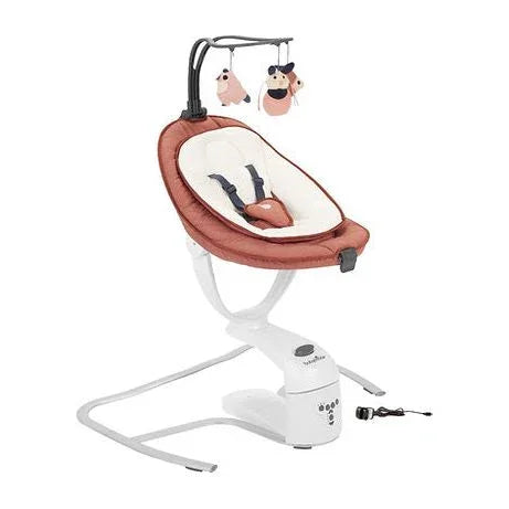 Babymoov Swoon Motion Electric 360° Baby Swing/Bouncer Teracotta Age- Newborn & Above