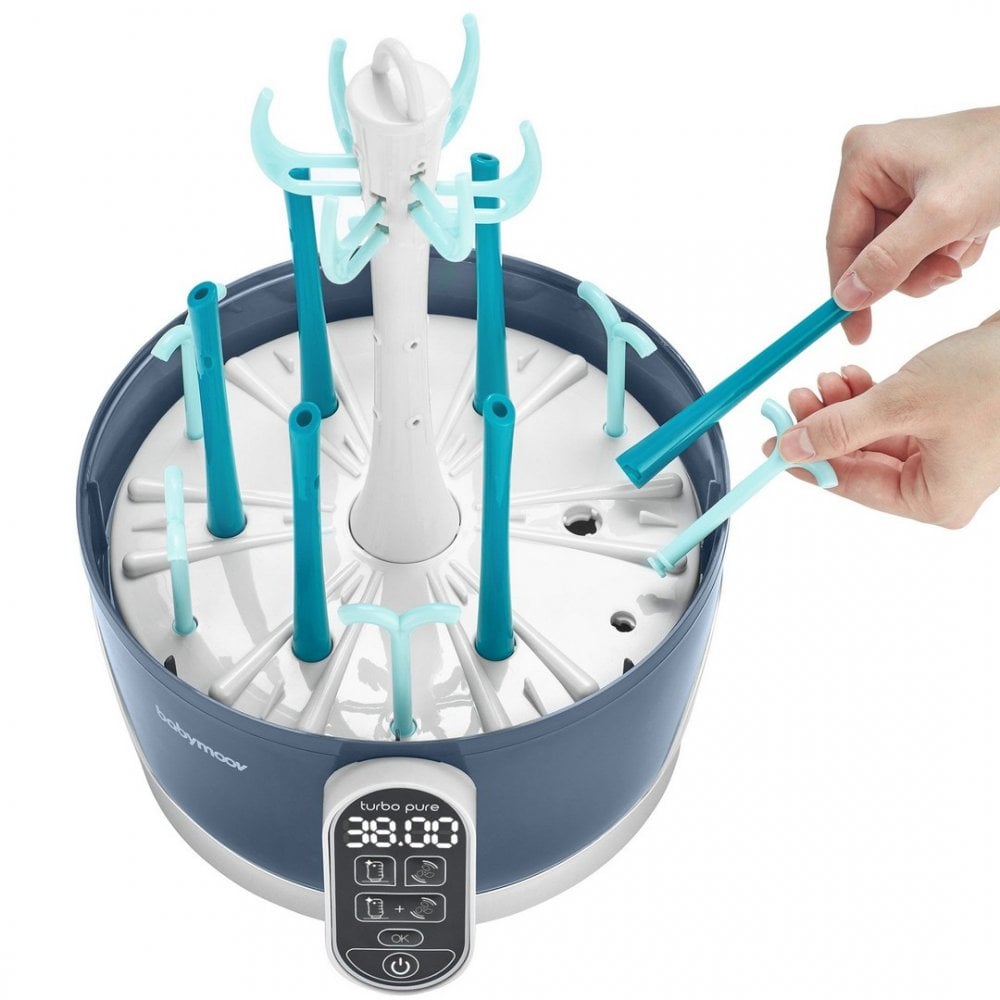 Babymoov Turbo Pure Sterilizer + Dryer Navy Blue Age-Newborn & Above