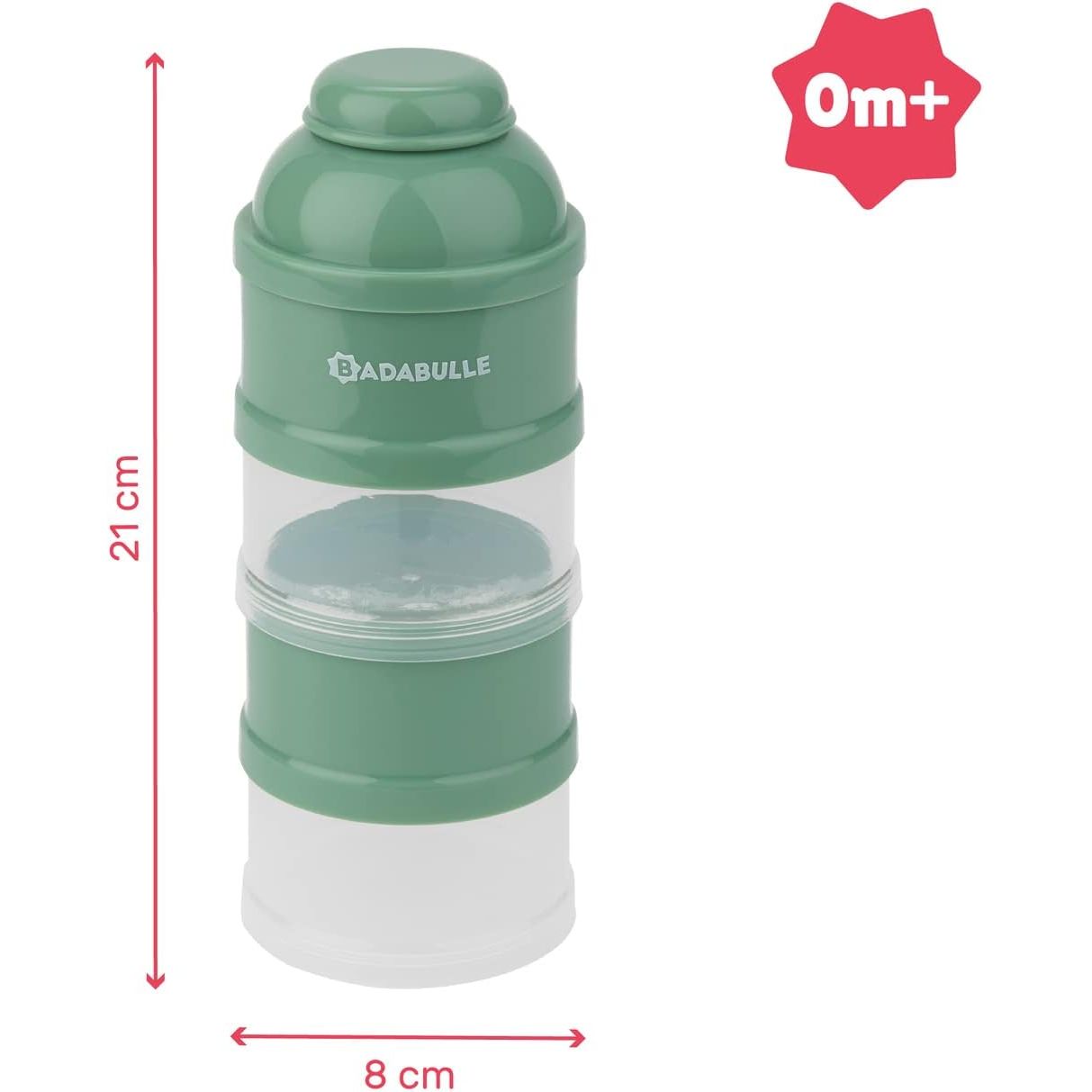 Badabulle Babydose Formula Dispenser Container Green Age- Newborn & Above