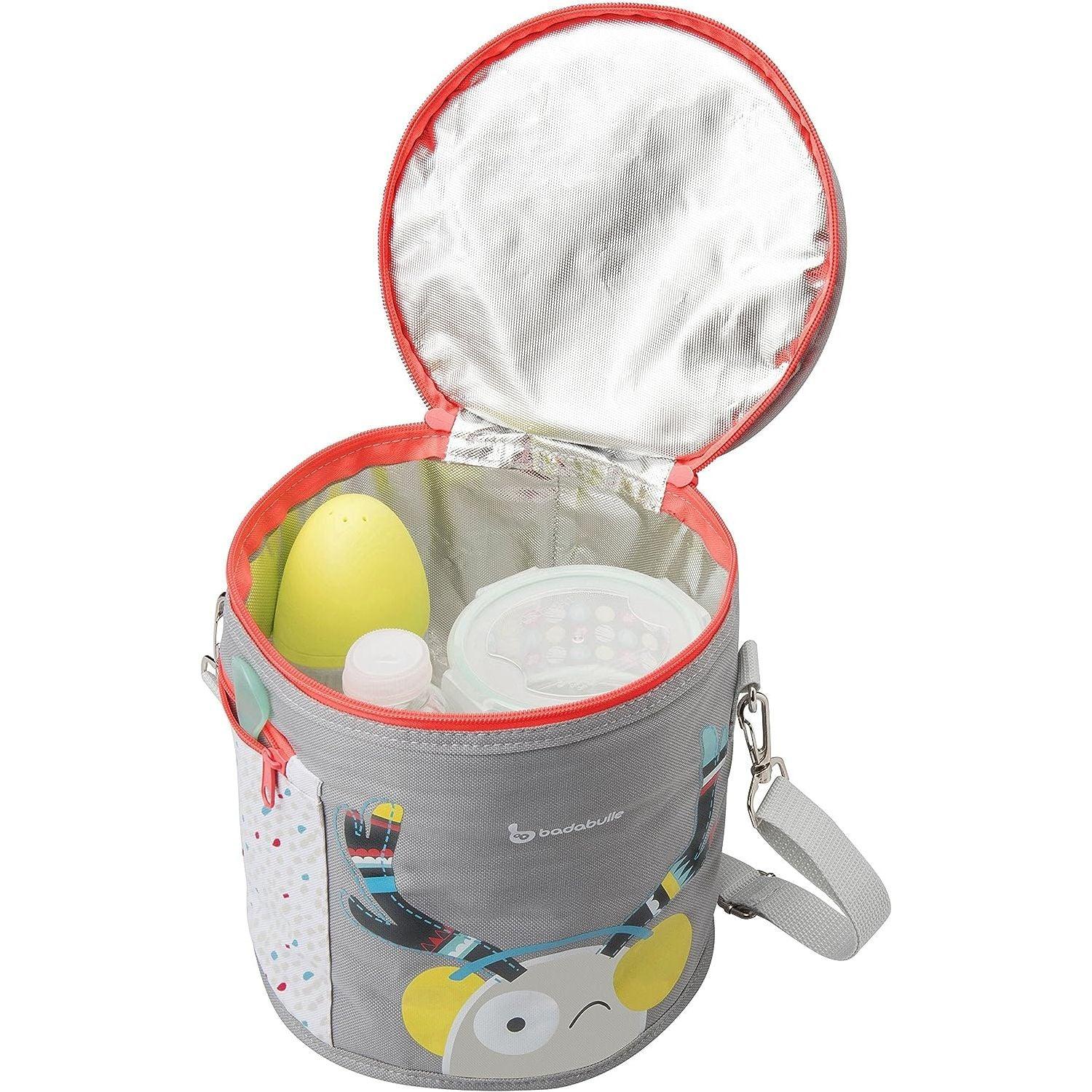 Badabulle Mountain Insulated Lunch Feeding Bag Grey Age-Newborn & Above