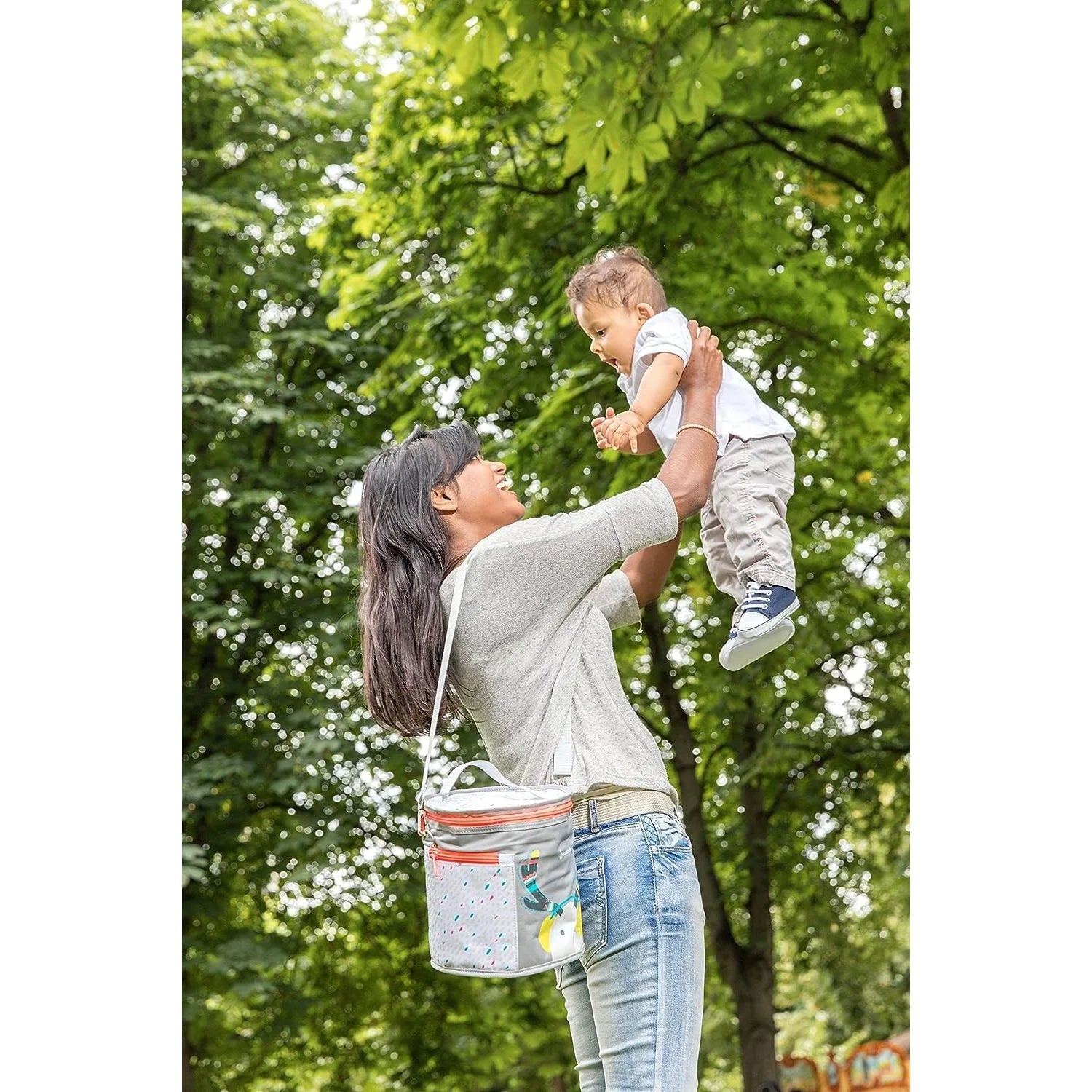 Badabulle Mountain Insulated Lunch Feeding Bag Grey Age-Newborn & Above