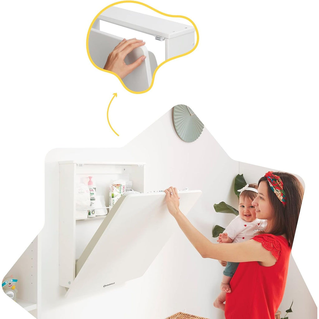 Badabulle Plouf Changing Table White Age- Newborn & Above