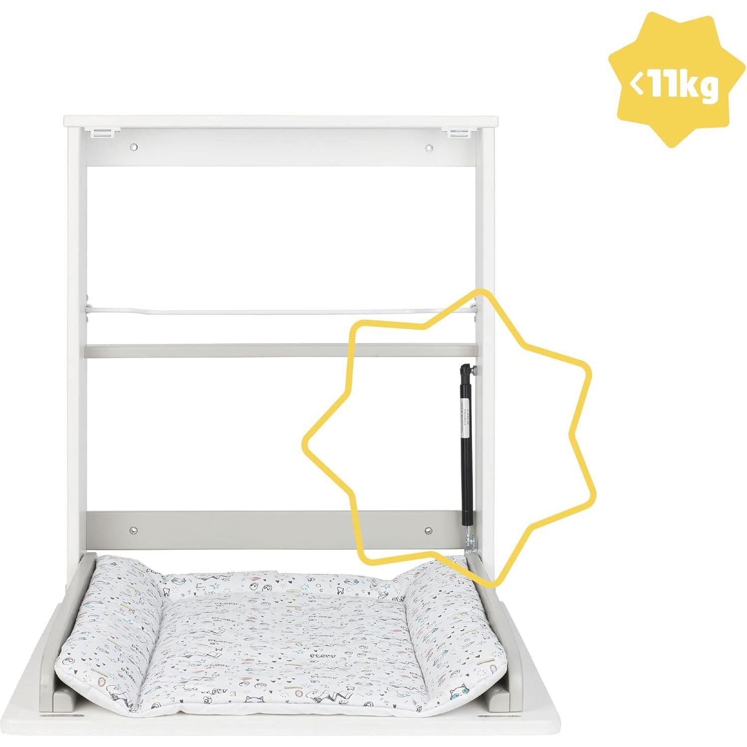 Badabulle Plouf Changing Table White Age- Newborn & Above