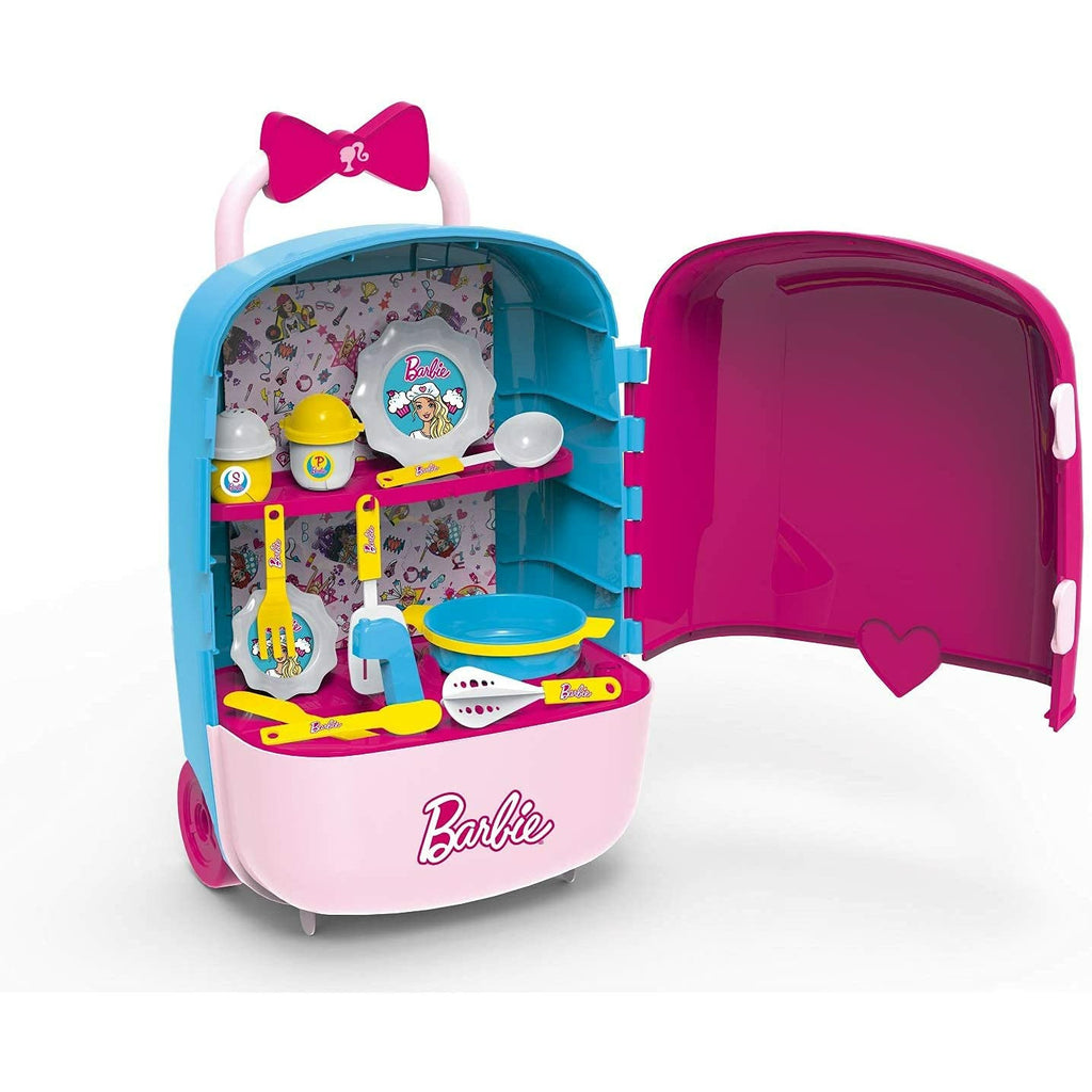 Barbie Bildo Mega Case Trolley Kitchen Set 2 In 1 Age 3+