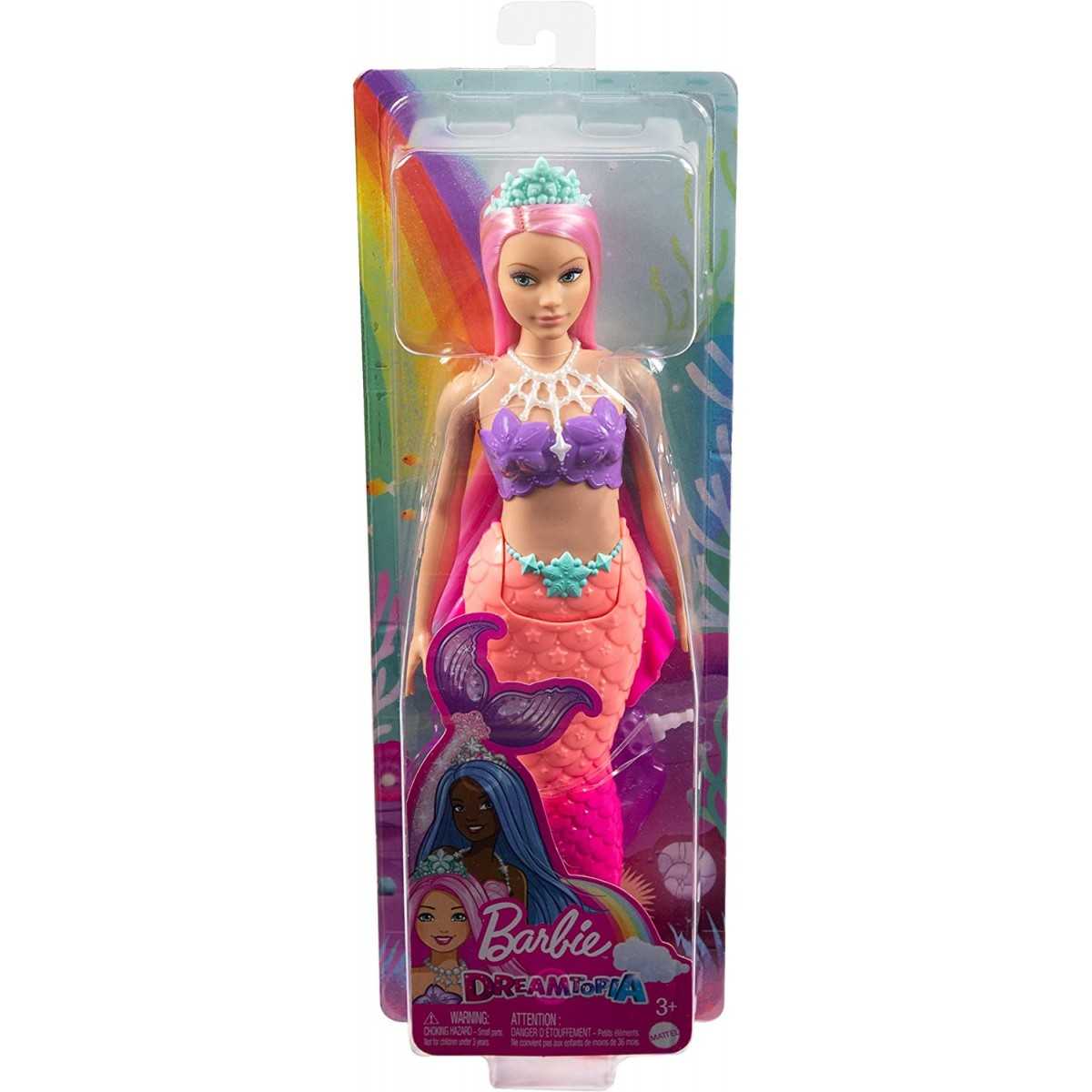 Barbie Dreamtopia Mermaid with Pink Tail and Tiara Hgr08/Hgr09 Age