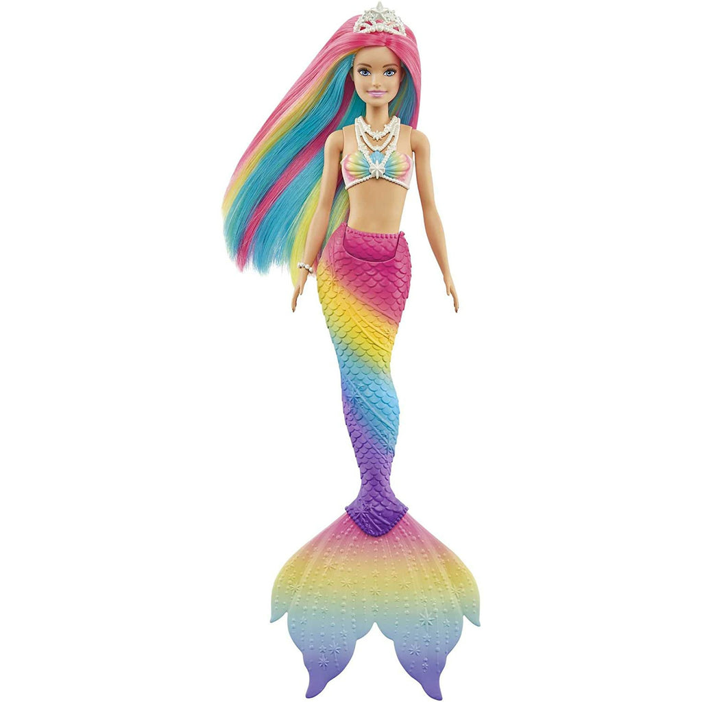 Mattle Barbie Dreamtopia Rainbow Magic Mermaid Doll with Rainbow Hair