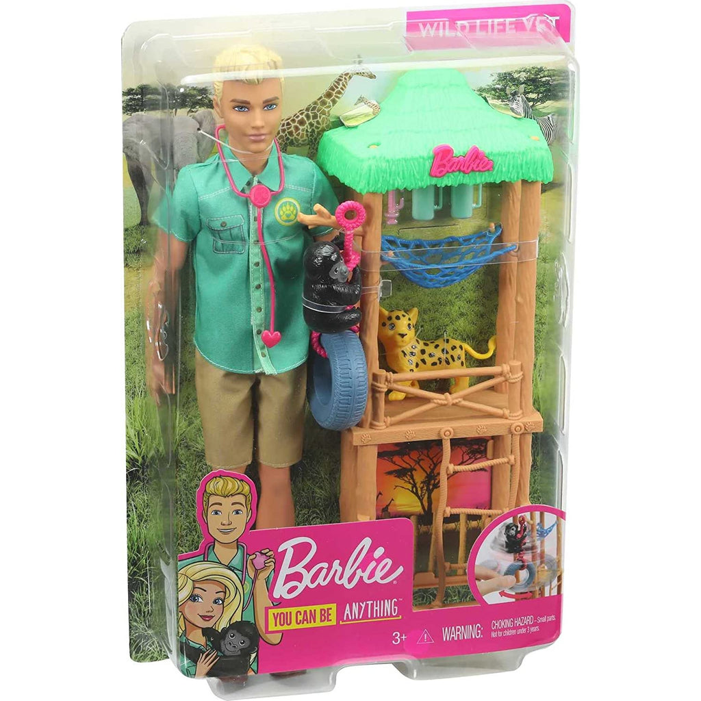Barbie ​Ken Wildlife Vet Playset With Doll Multicolor Age- 3 Years & Above