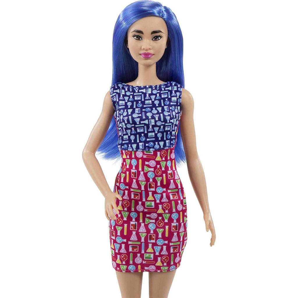 ​Barbie Scientist Doll Color Block Dress, Lab Coat and Flats, Microscope Accessory Multicolor Age- 3 Years & Above