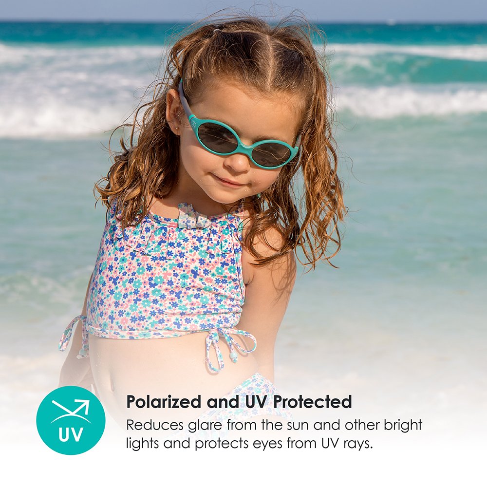 Bb Luv SÌ¦lar - Unbreakable Toddler/Kid Sunglasses 2-6Y - Aqua 2-6Y