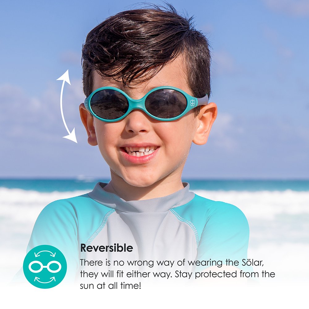 Bb Luv SÌ¦lar - Unbreakable Toddler/Kid Sunglasses 2-6Y - Aqua 2-6Y
