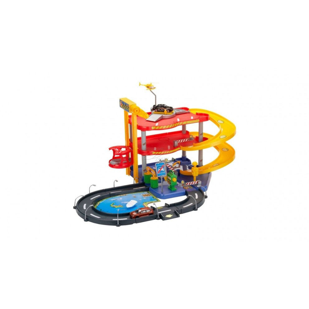 Bburago 1:43 Street Fire Parking Playset (Includes 2 Cars) Age- 3 Years & Above