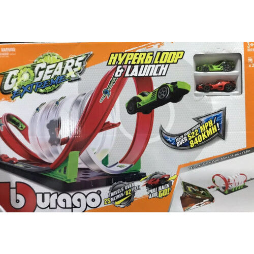 Bburago Go Gears Extreme Hyper 6 Loop & Launch (with 2 car) Age 3+