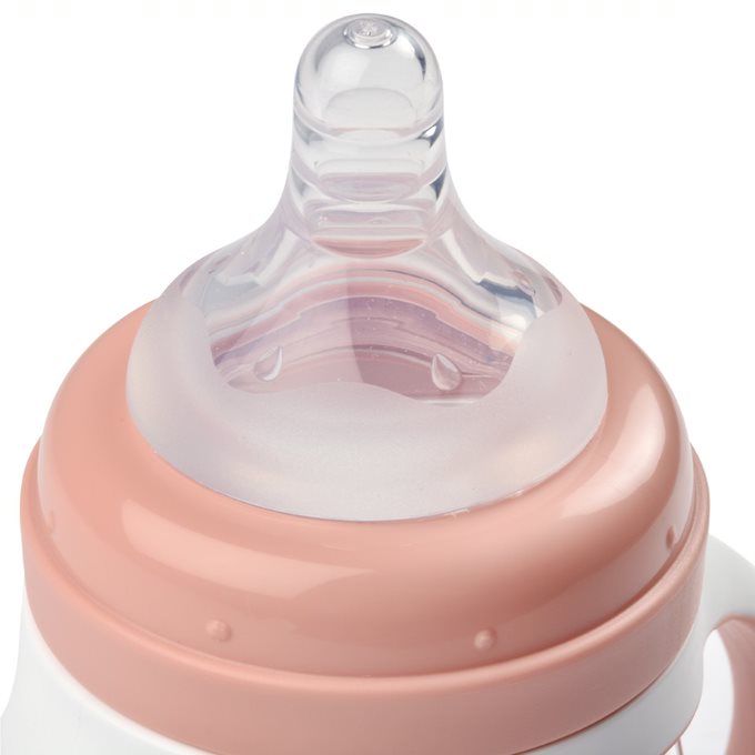 Beaba 2-In-1 Learning Cup Old Pink Age- 4 Months & Above
