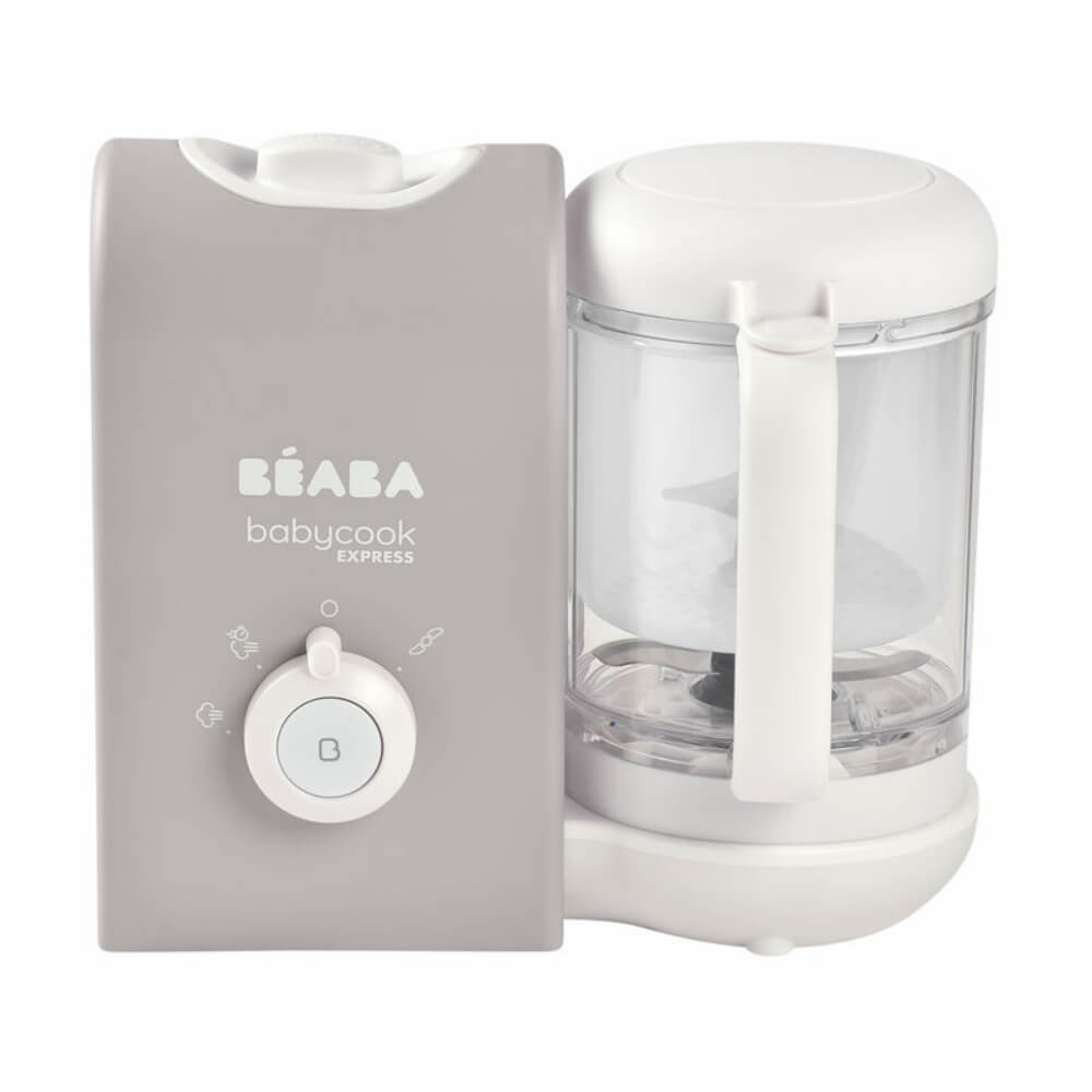 Beaba Babycook® Express Solo Express Baby Food Steamer/Blender Velvet Grey Age- 6 Months & Above