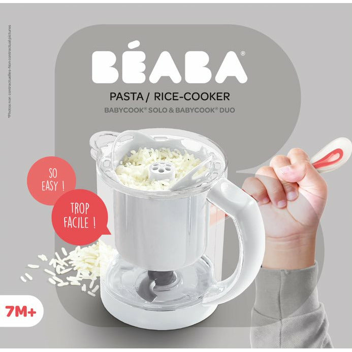 Beaba Babycook Solo/Duo - Pasta-Rice Cooker White Age- 7 Months & Above